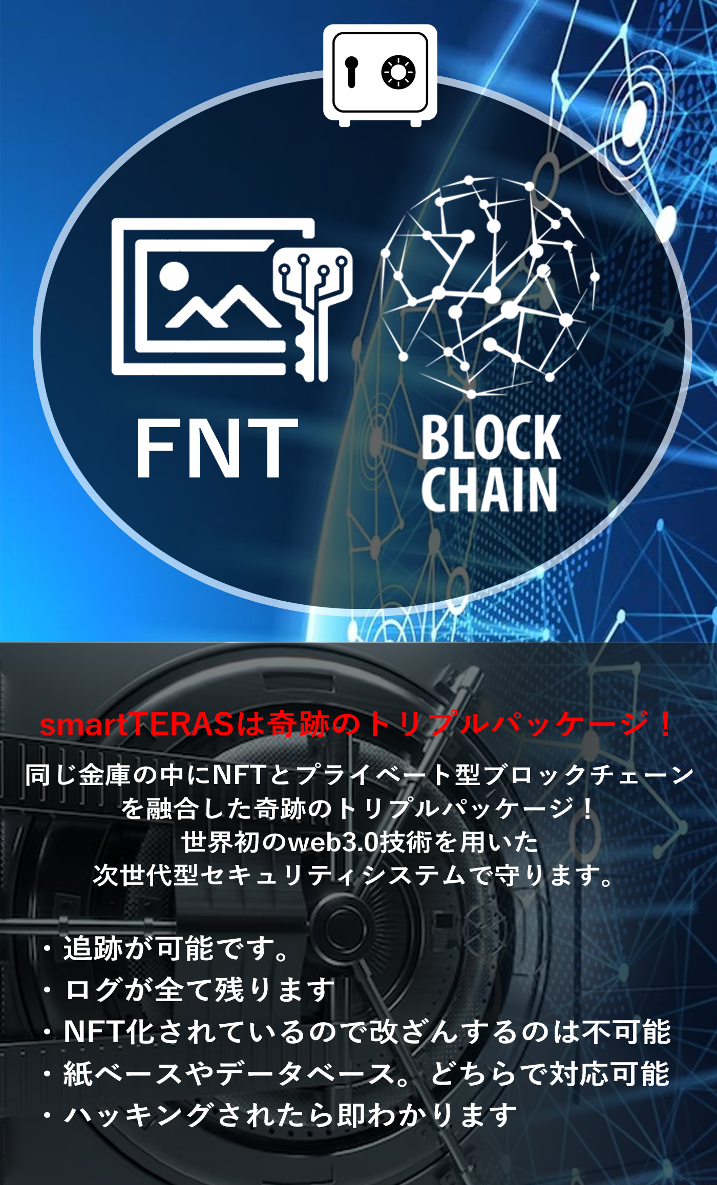 Ａｉ機能＋ＮＦＴ＋プライベート型ブロックチェーンであらゆるランサムウェア攻撃にも圧倒的な防御を誇る世界初のweb3.0技術を用いた次世代型セキュリティシステム